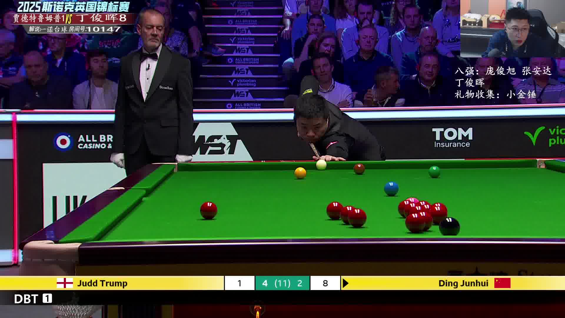 丁俊晖细腻打进底袋