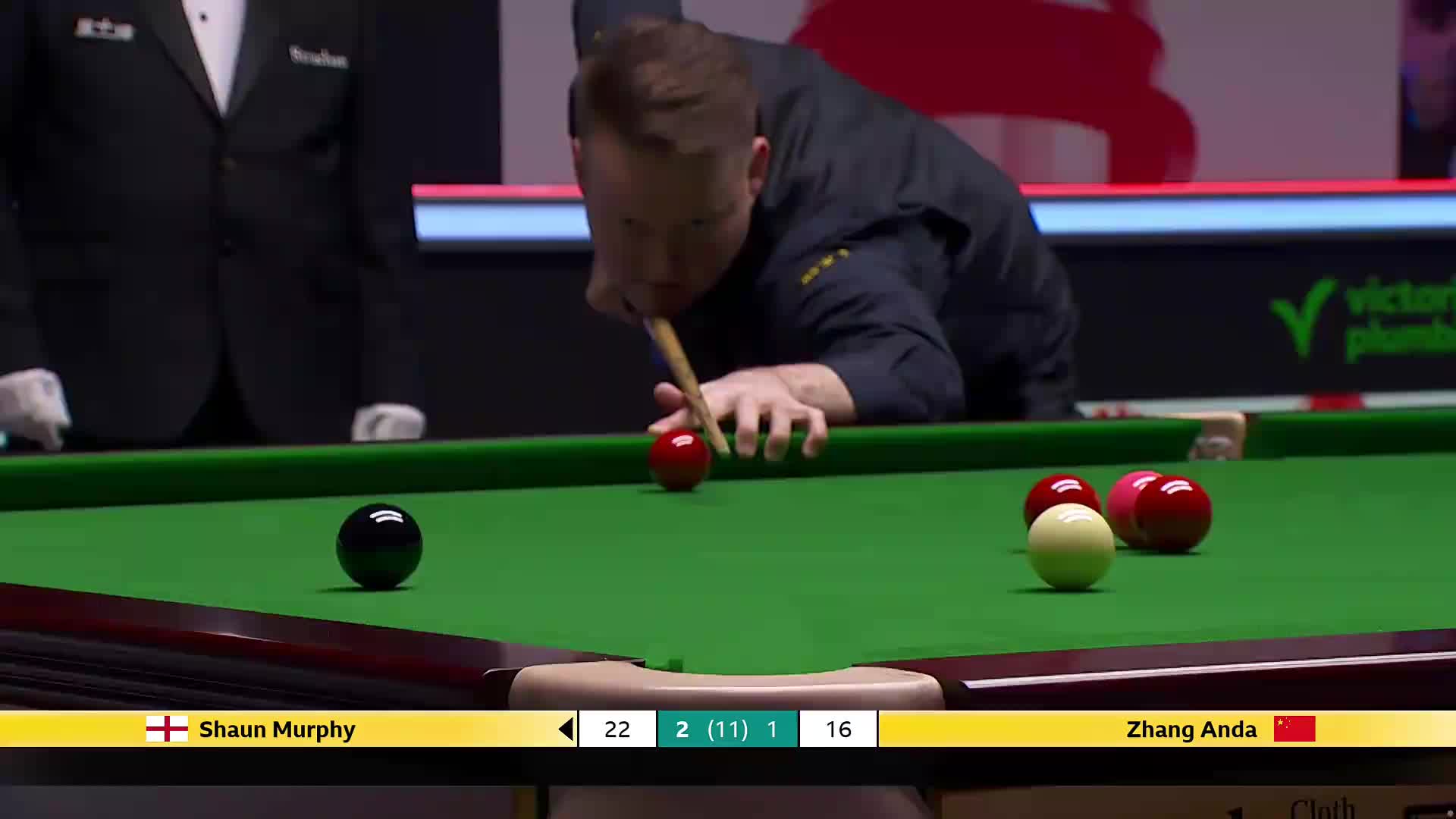 肖恩·墨菲VS张安达 2025斯诺克英国锦标赛正赛 第四局