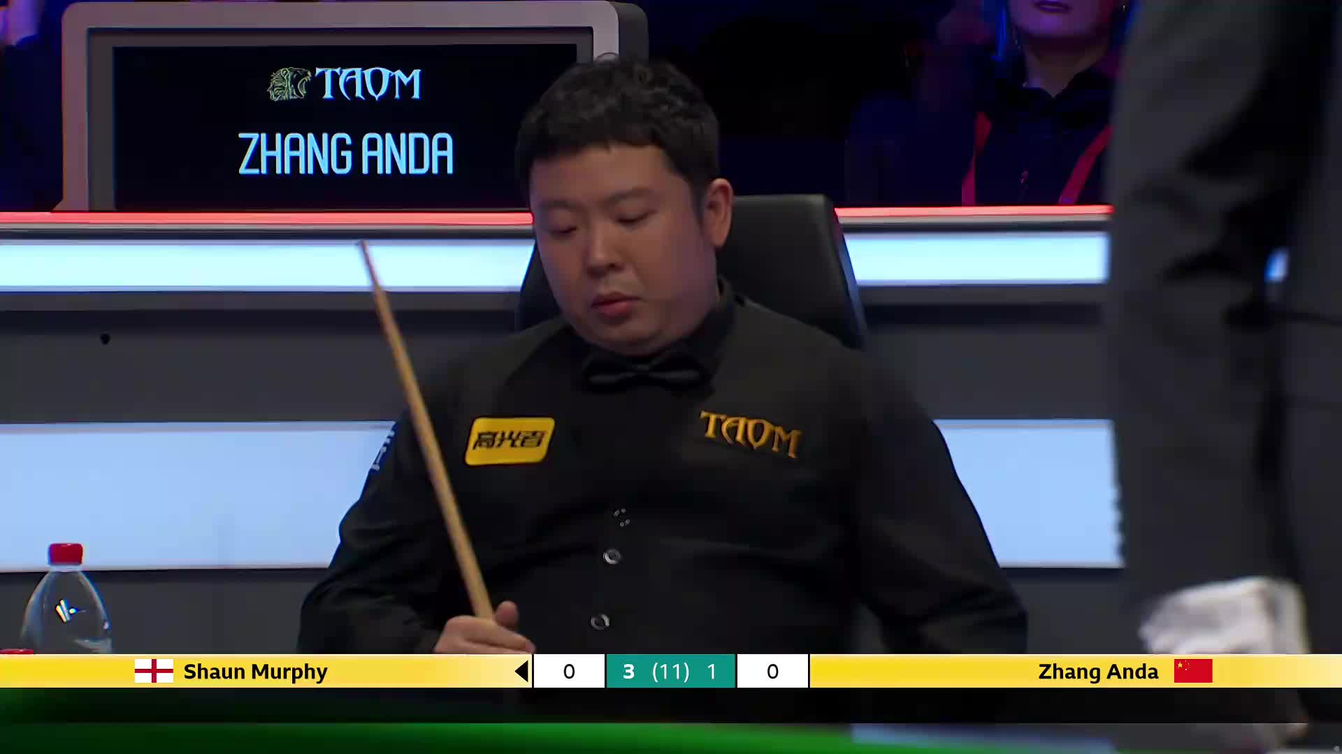 肖恩·墨菲VS张安达 2025斯诺克英国锦标赛正赛 第五局