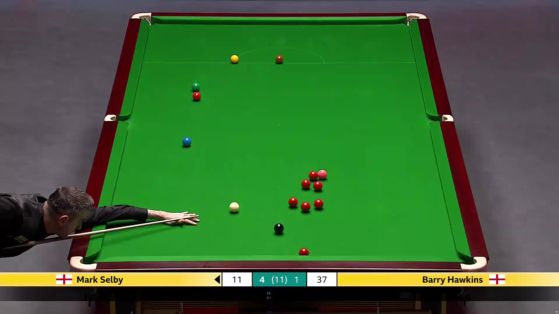 巴里·霍金斯VS马克·塞尔比 2025斯诺克英国锦标赛正赛 第六局