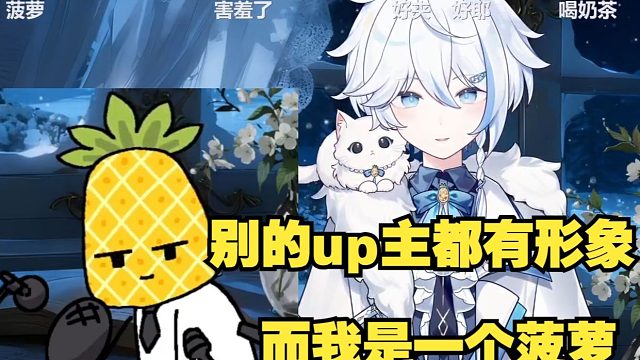 菠萝展示新皮套：我不想别人每次看到别的up主出席活动都有形象，而我是一个菠萝