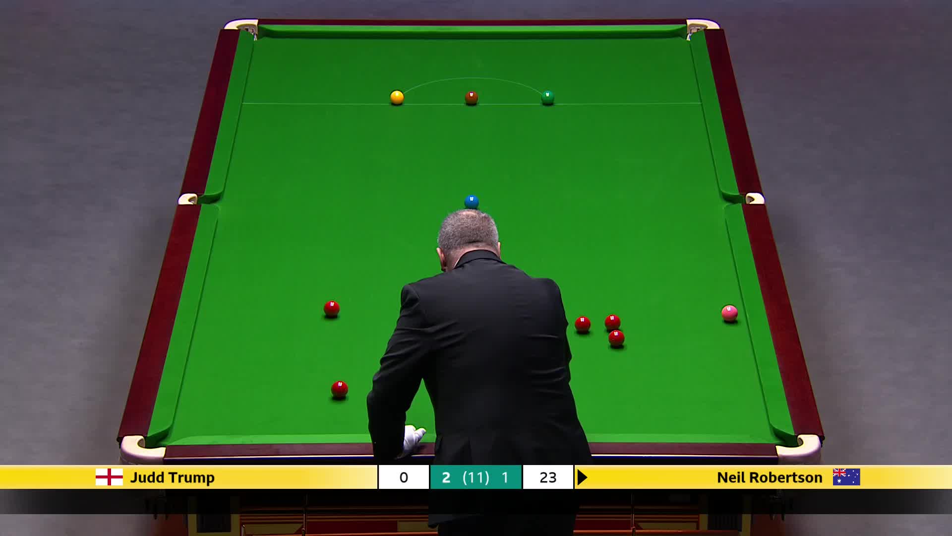 贾德·特鲁姆普VS尼尔·罗伯逊 2025斯诺克英国锦标赛正赛 第四局