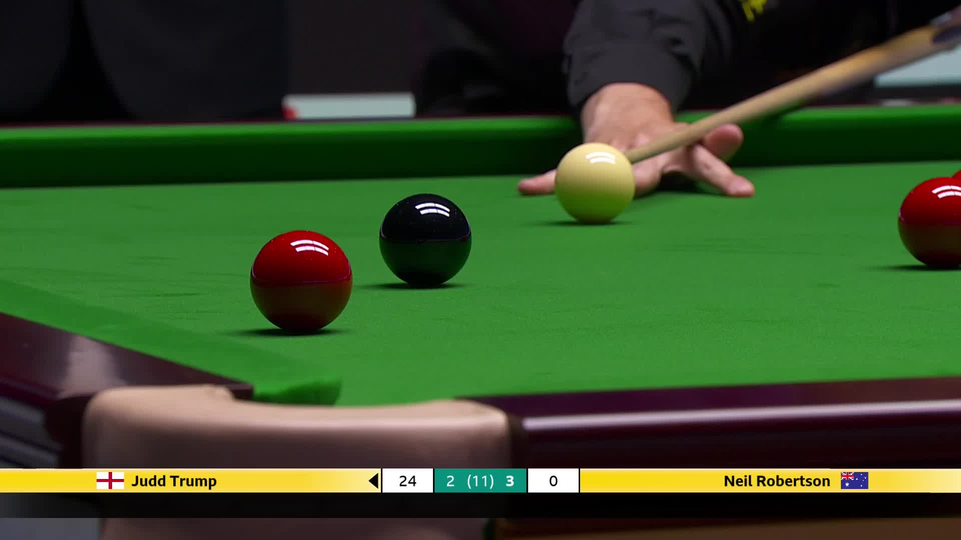 贾德·特鲁姆普VS尼尔·罗伯逊 2025斯诺克英国锦标赛正赛 第六局