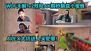 挺身而出！各主播看傻w0nderful無解1v2殘局AK顆秒翻盤小蜜蜂！APEX大坑漏出送人頭犯罪！