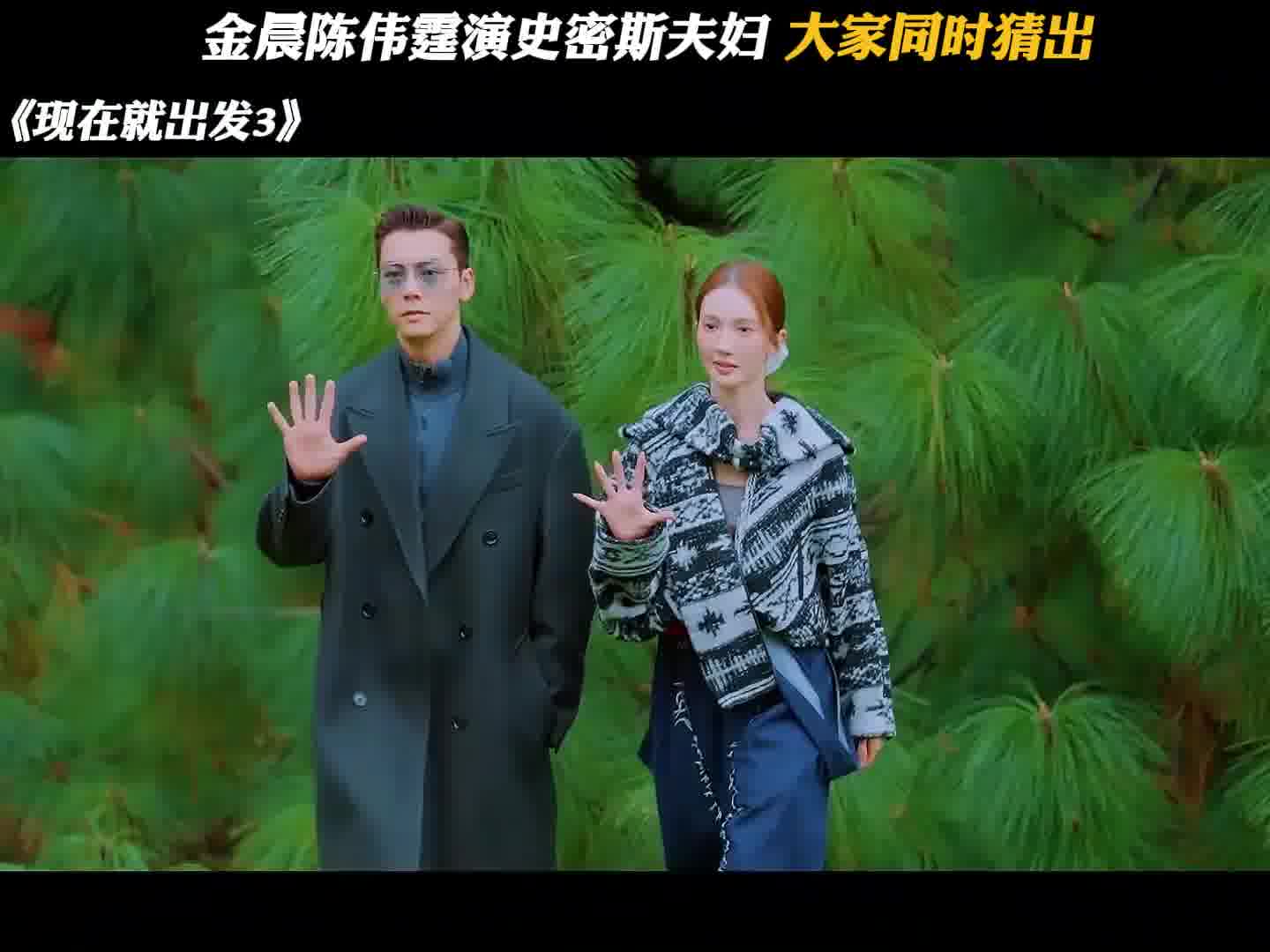 金晨陈伟霆演史密斯夫妇，大家同时猜出