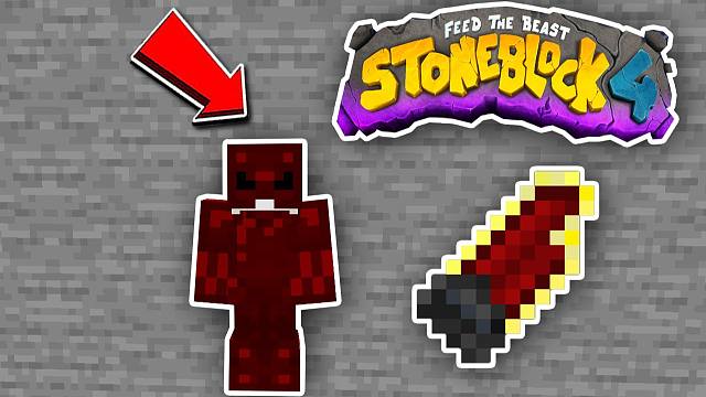 无敌红物质拳剑！ 打怪像呼吸一样简单 我的世界 石头世界4 第五期