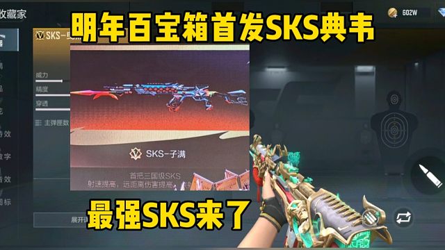 百宝箱首发SKS典韦，最强点射步枪要来了？