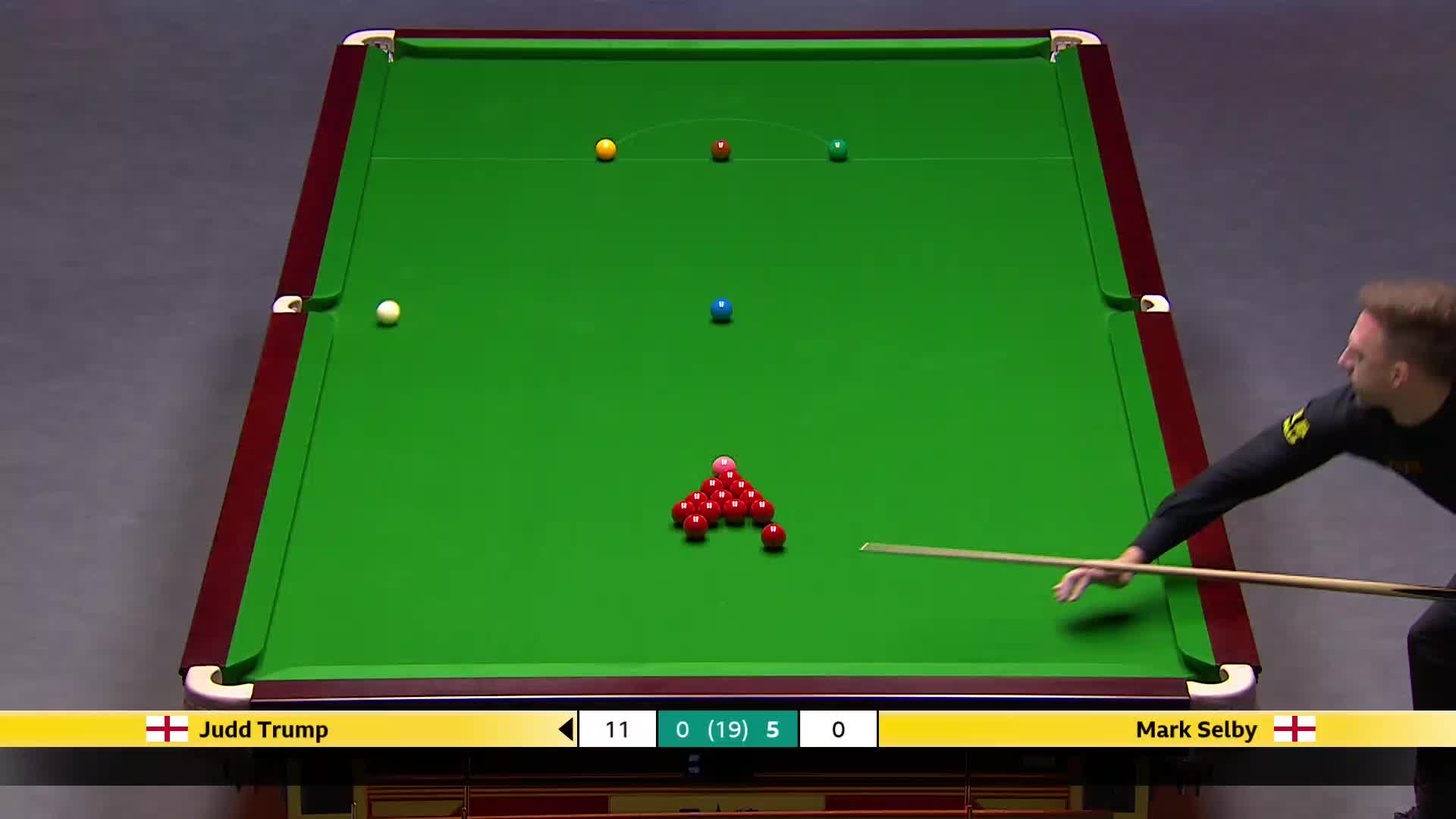 贾德·特鲁姆普VS马克·塞尔比 2025斯诺克英国锦标赛正赛 第六局