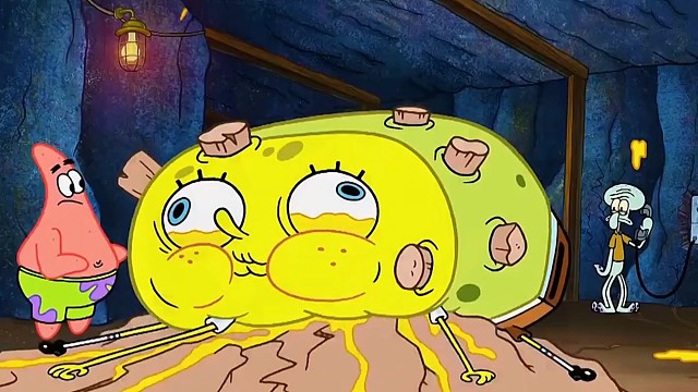 海绵宝宝：蟹堡王底下居然有个宝藏矿坑