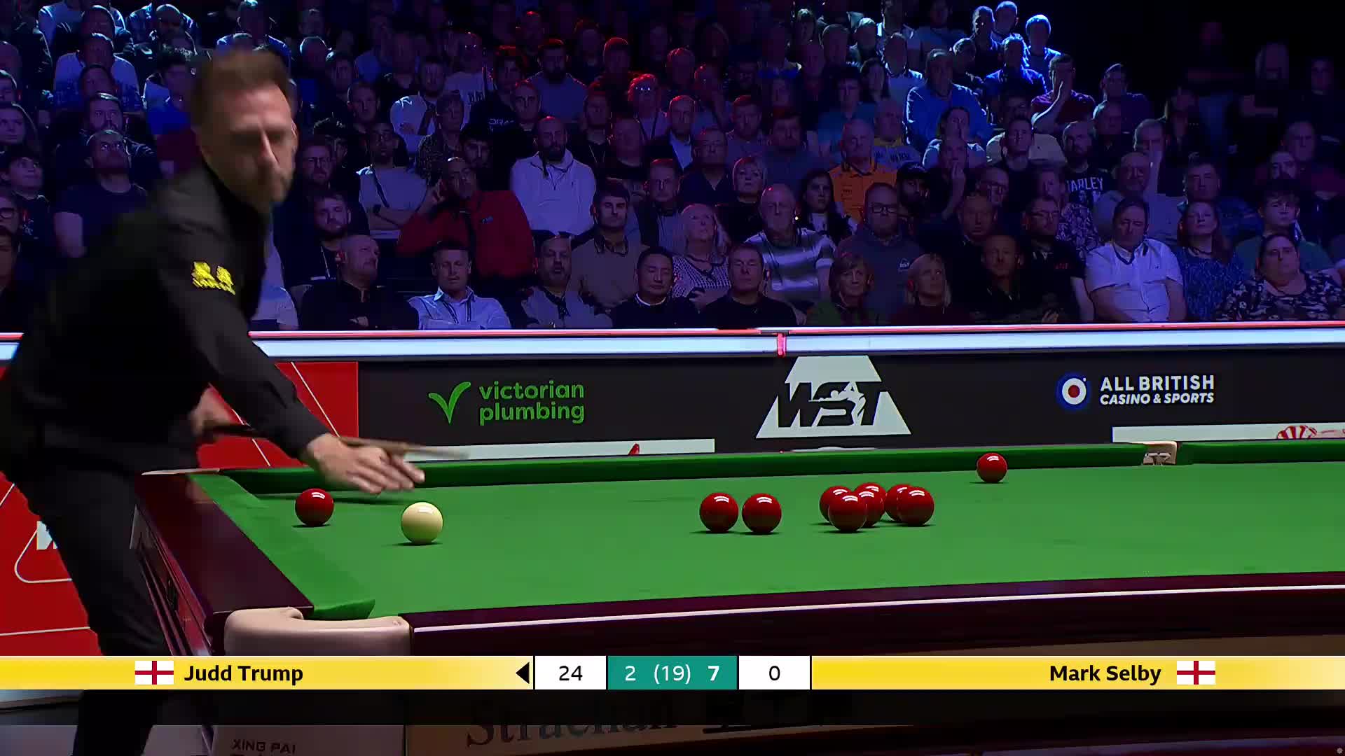 贾德·特鲁姆普VS马克·塞尔比 2025斯诺克英锦赛正赛 第二阶段 第二局