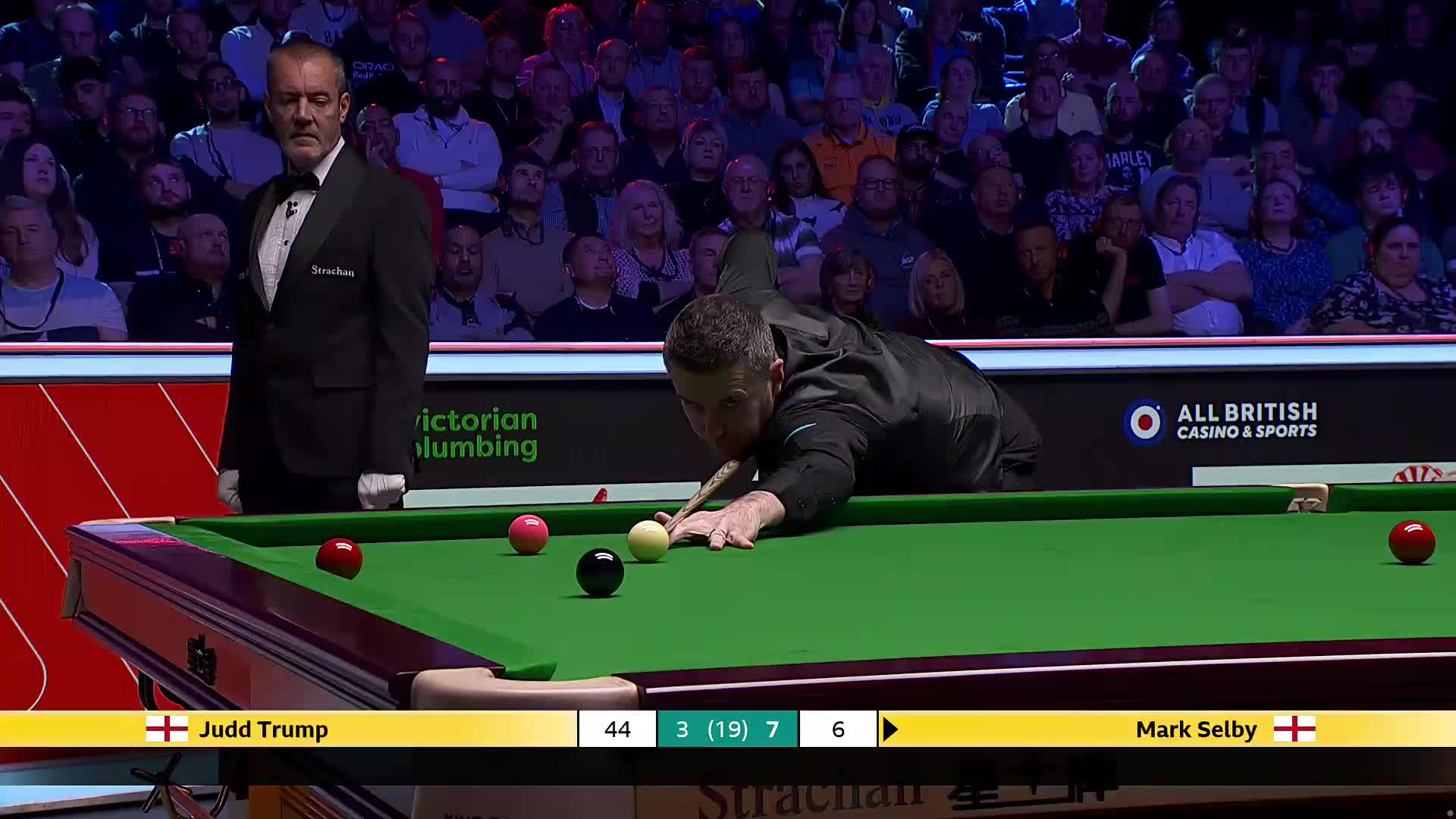 贾德·特鲁姆普VS马克·塞尔比 2025斯诺克英锦赛正赛 第二阶段 第三局