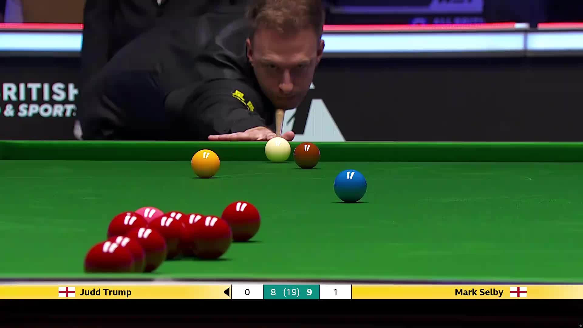 贾德·特鲁姆普VS马克·塞尔比 2025斯诺克英锦赛正赛 第二阶段 第10局