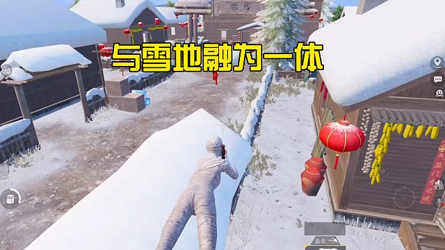 与雪地融为一体！