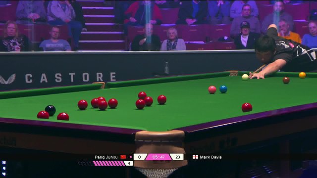 2025斯诺克单局限时赛  庞俊旭一杆长台精准破局