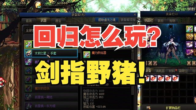 【DNF】回归备战狄瑞吉！嘉年华版本手把手起号全流程！剑指野猪！
