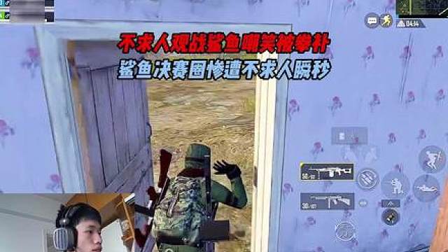 不求人观战嘲笑鲨鱼被拳补，鲨鱼决赛圈惨遭不求人瞬秒