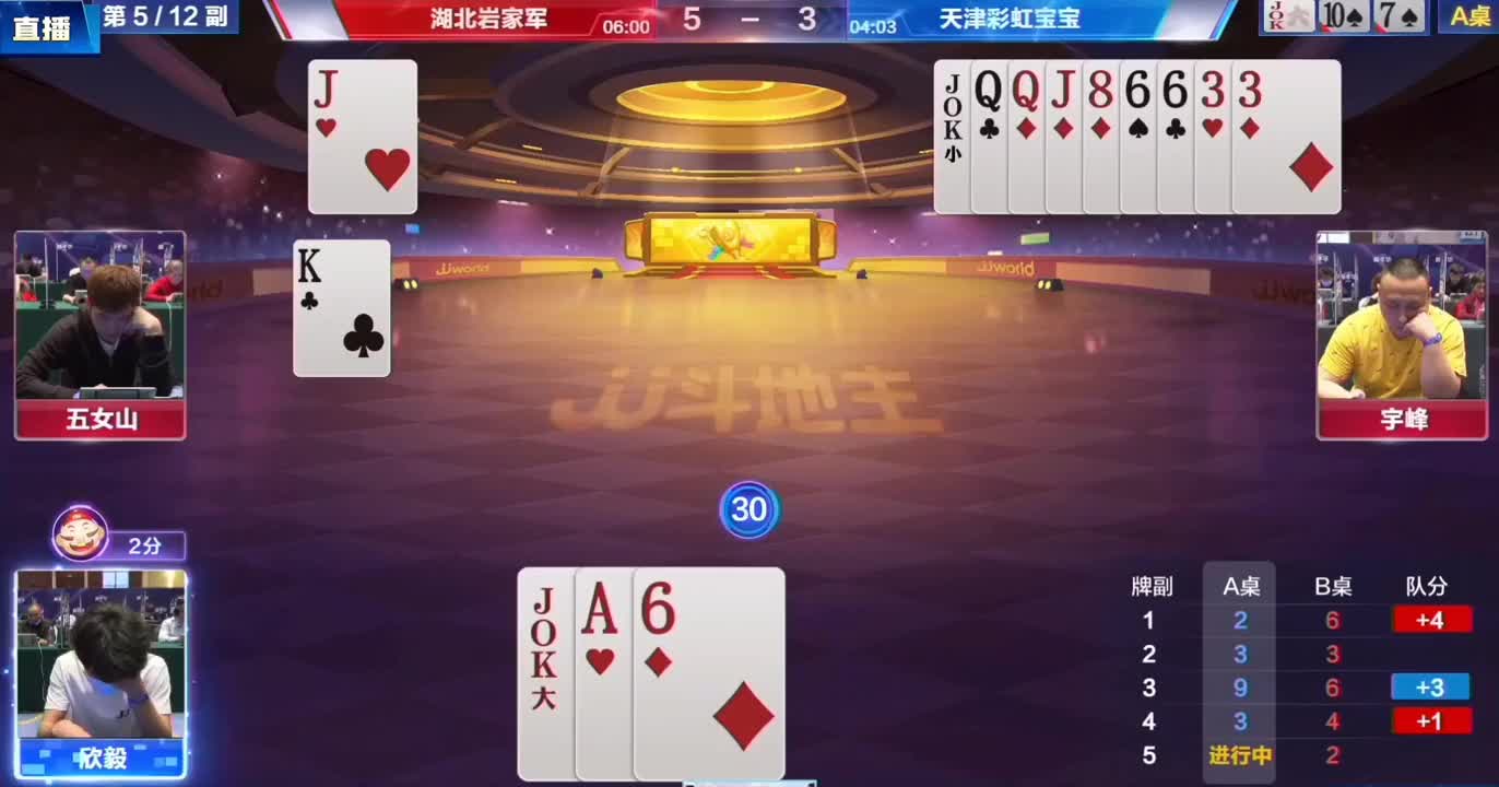 地主闭着眼睛都能打赢，牌力完全碾压，暗影一手四带二无解