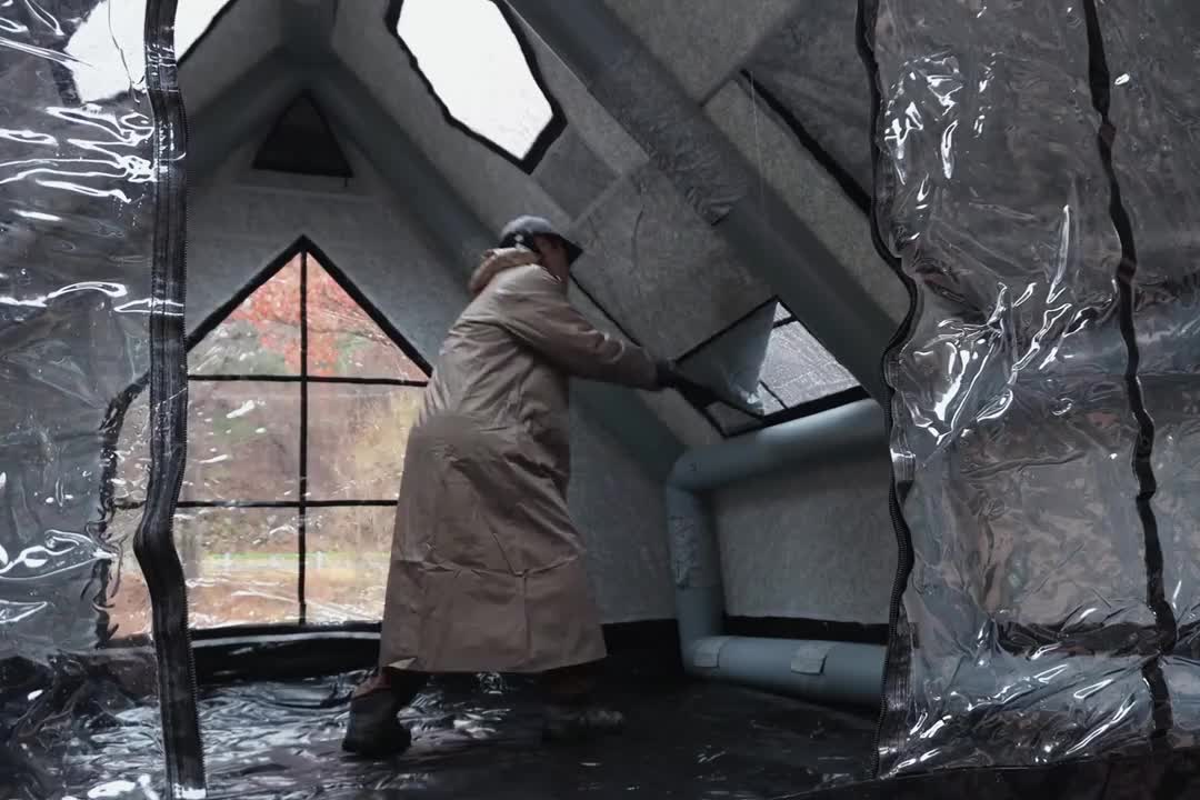 第1集：雨雪天野外露营，寒冷冬季搭建帐篷营地，享受户外露营