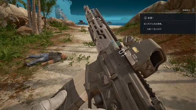 PUBG黑域撤离内测实机演示，小怪太吓人了！压枪可太难了，撤离虫洞有点意思！