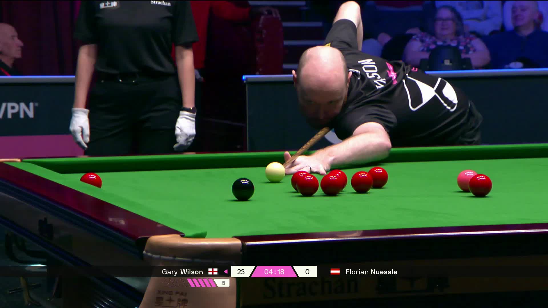 2025斯诺克单局限时赛 4 分钟狂轰 81 分！加里威尔逊单杆制胜