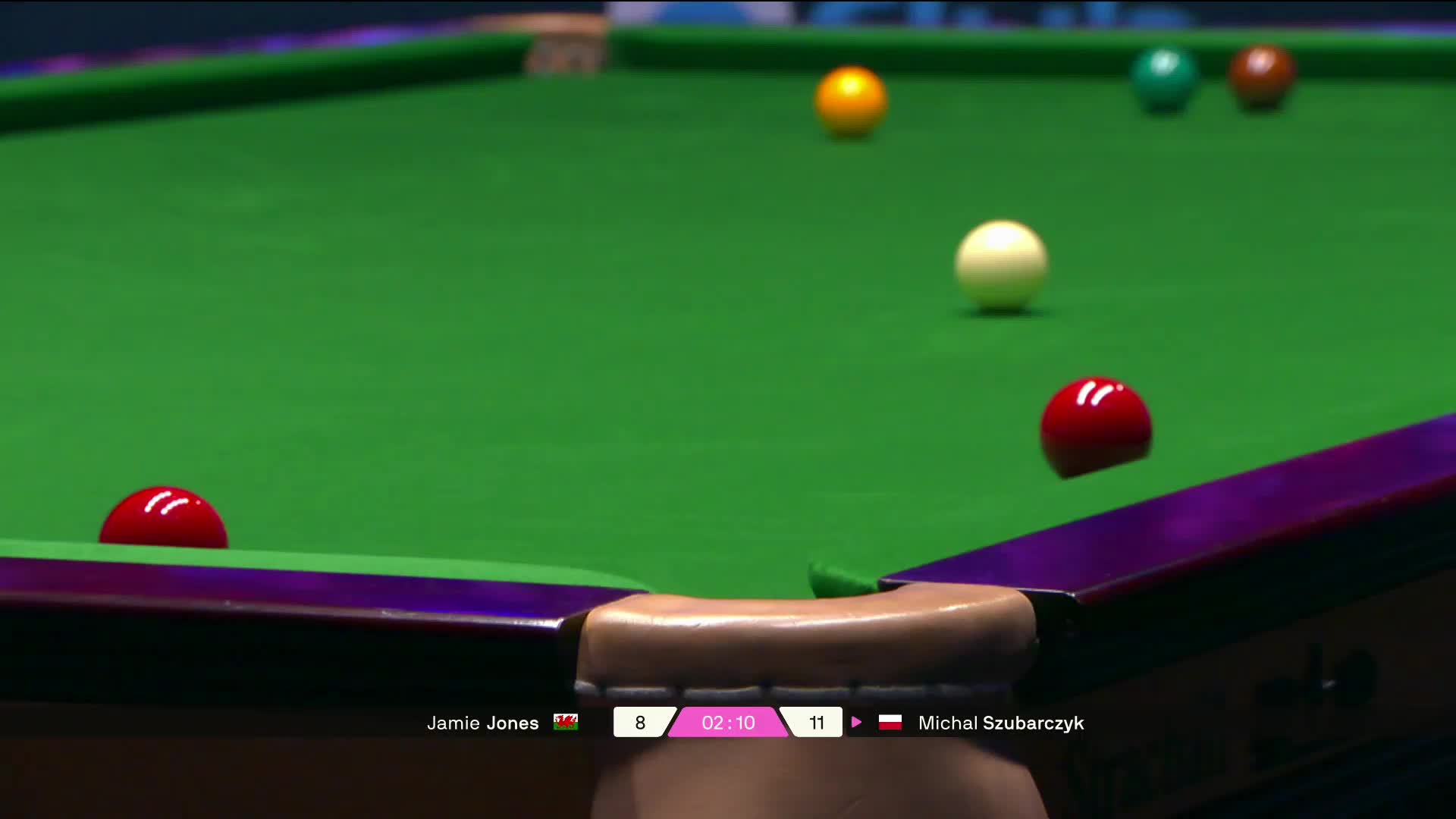 2025斯诺克单局限时赛  苏巴尔奇克组合球上手轻松晋级