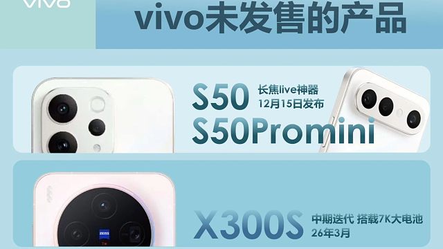 vivo待发布新品手机一图看懂，看完你最期待哪款新品？