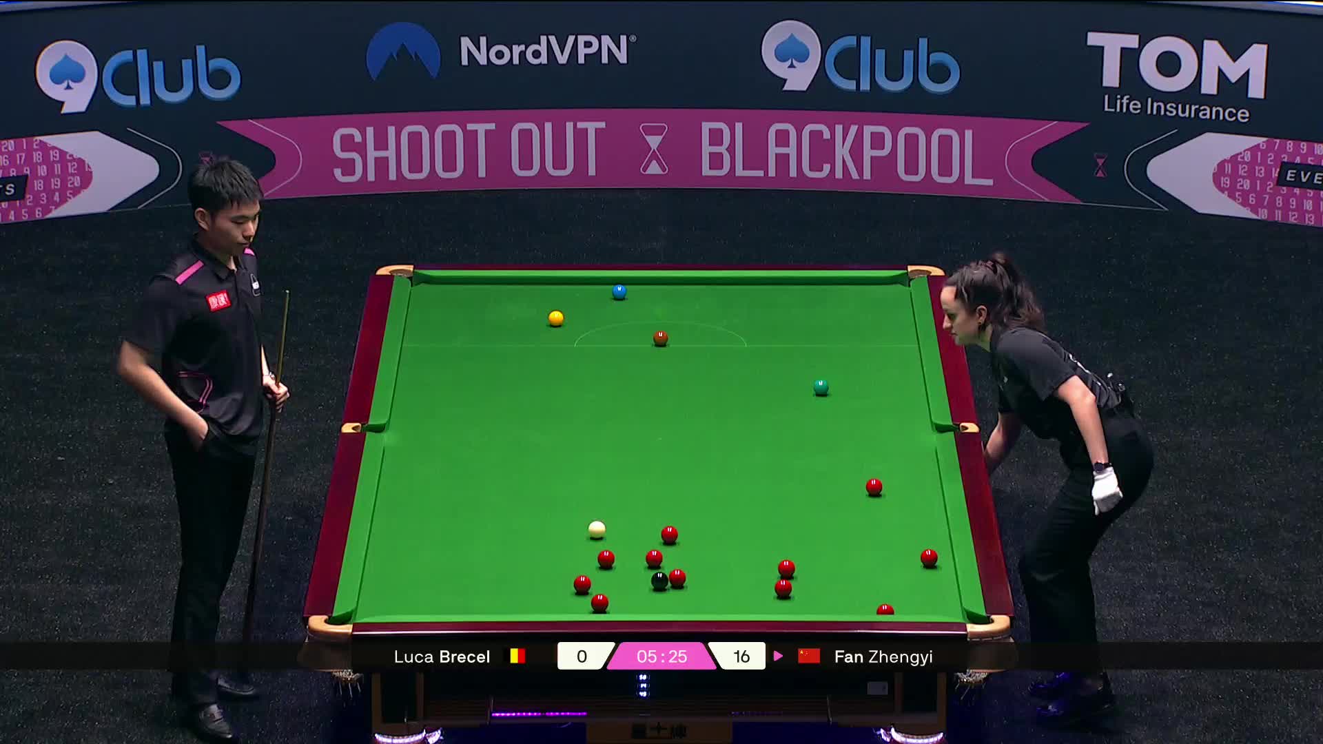 2025斯诺克单局限时赛  范争一单杆75分零封对手晋级