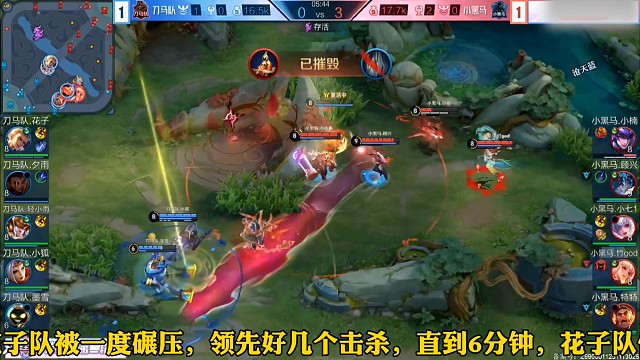 花子老王杯让一追二，韩涵解说花子狂铁