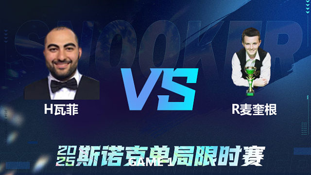 【回放】	侯赛因·瓦菲	VS	罗比·麦奎根	2025单局限时赛	六度