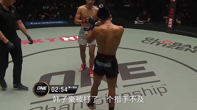 狂妄老外打败中国选手后还进行嘲讽，韩子豪霸气复仇，重拳ko解气