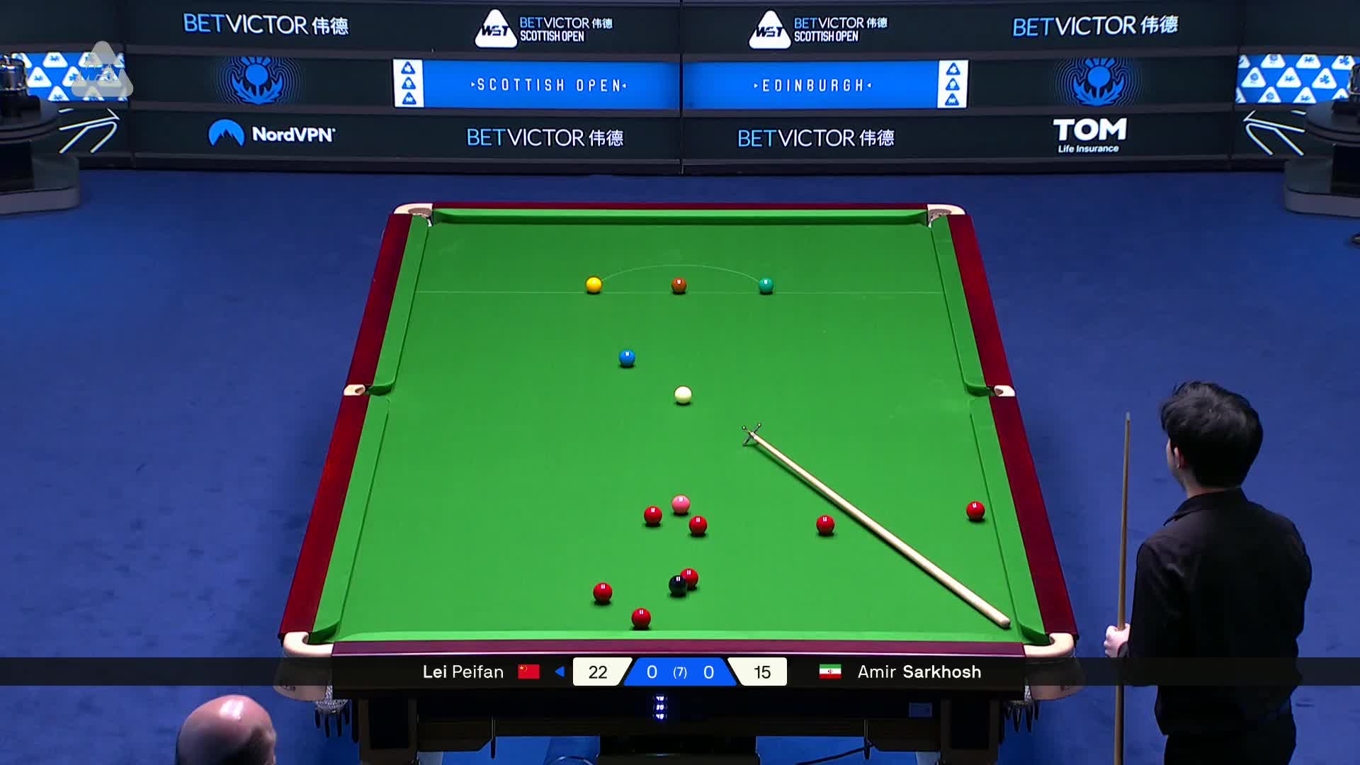 2025斯诺克苏格兰公开赛 雷佩凡 VS 阿米尔·萨克霍什 第一局