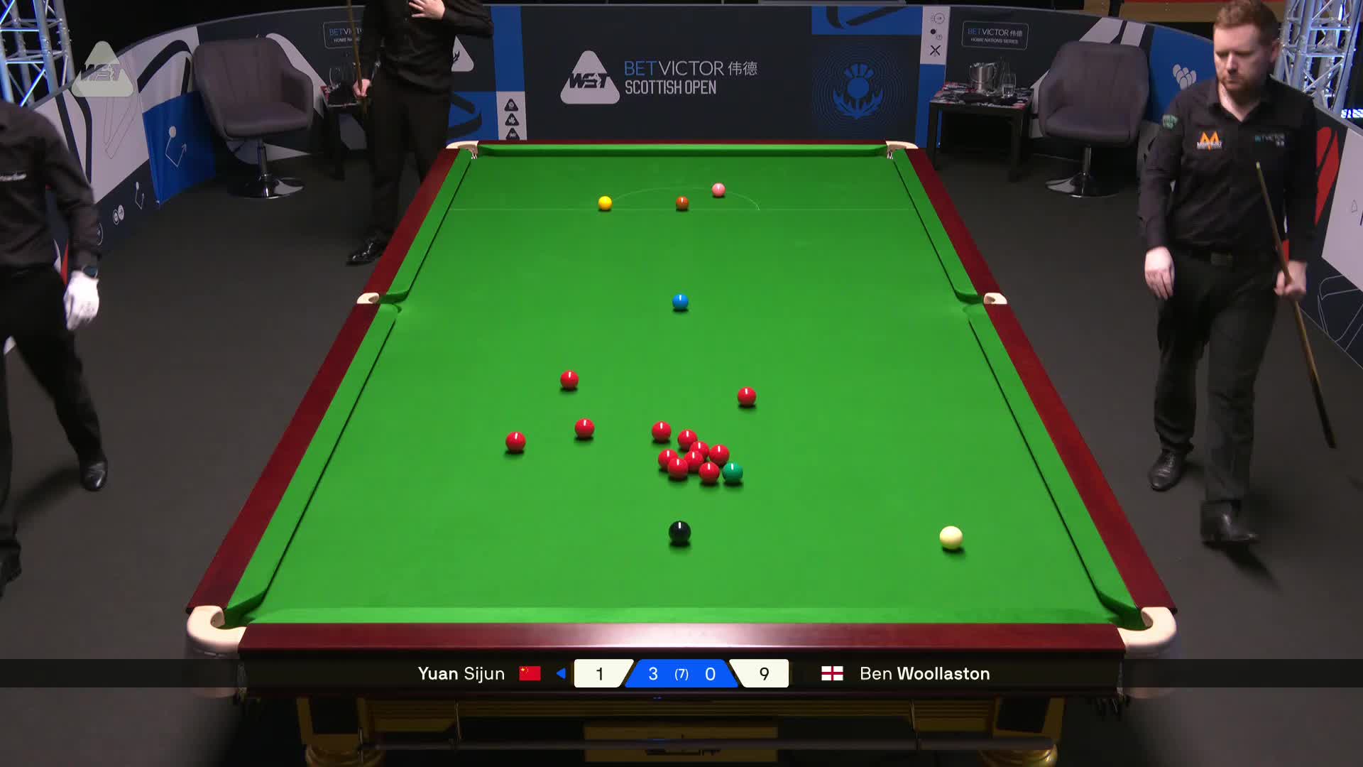 2025斯诺克苏格兰公开赛 袁思俊 VS 本·沃拉斯顿 第四局