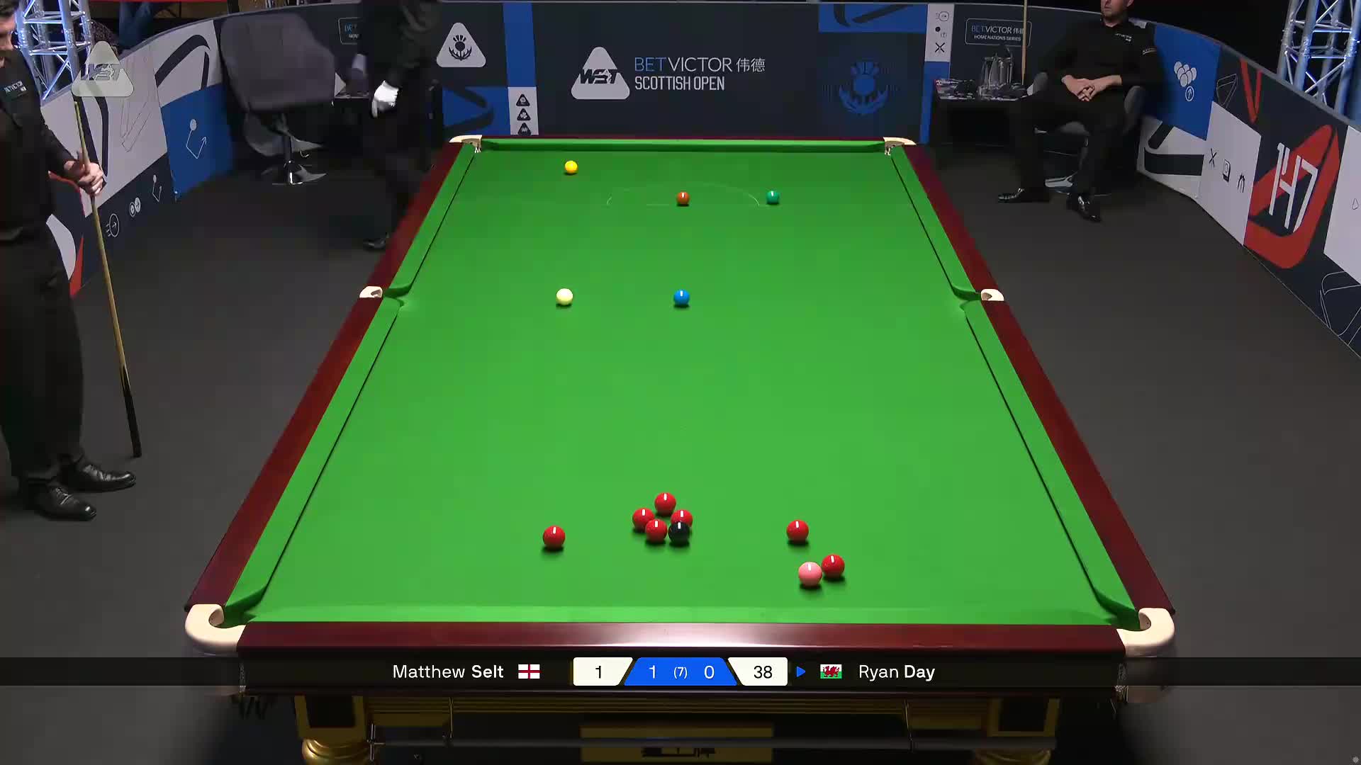 2025斯诺克苏格兰公开赛 马修·塞尔特 VS 瑞恩·戴 第二局