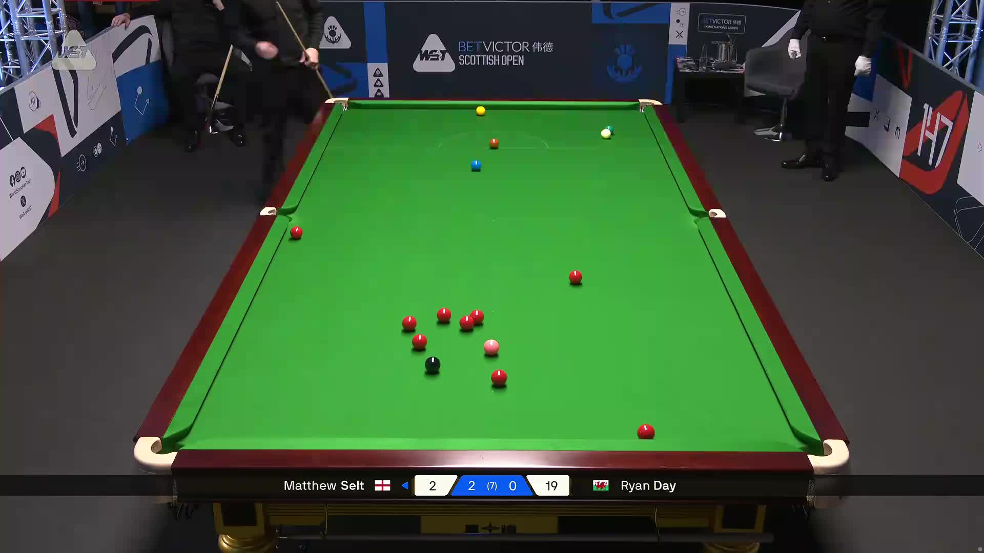 2025斯诺克苏格兰公开赛 马修·塞尔特 VS 瑞恩·戴 第三局