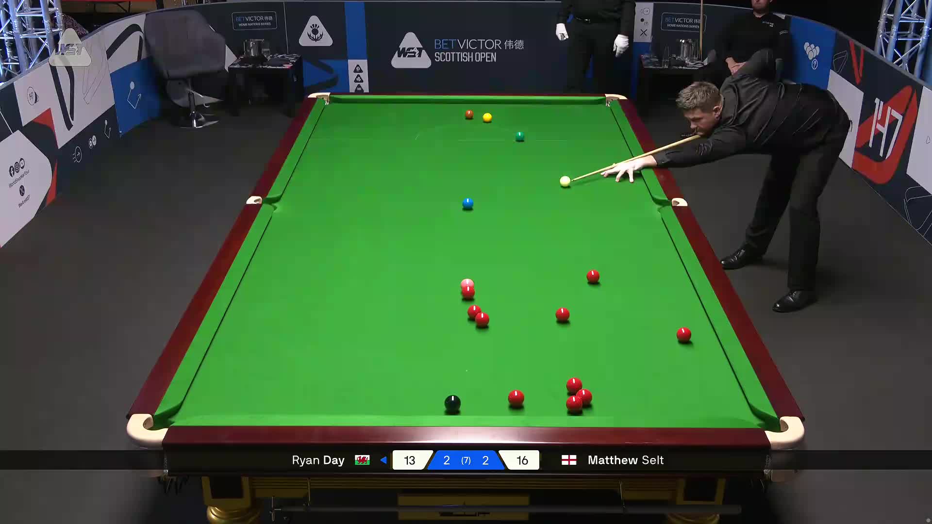 2025斯诺克苏格兰公开赛 马修·塞尔特 VS 瑞恩·戴 第五局