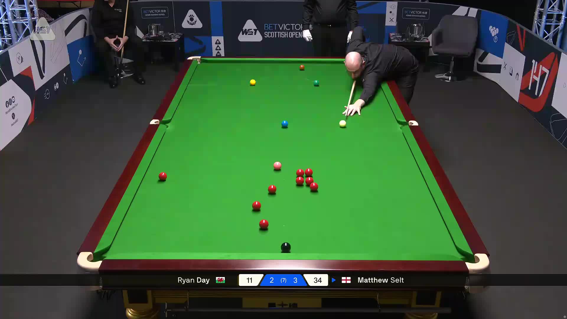 2025斯诺克苏格兰公开赛 马修·塞尔特 VS 瑞恩·戴 第六局