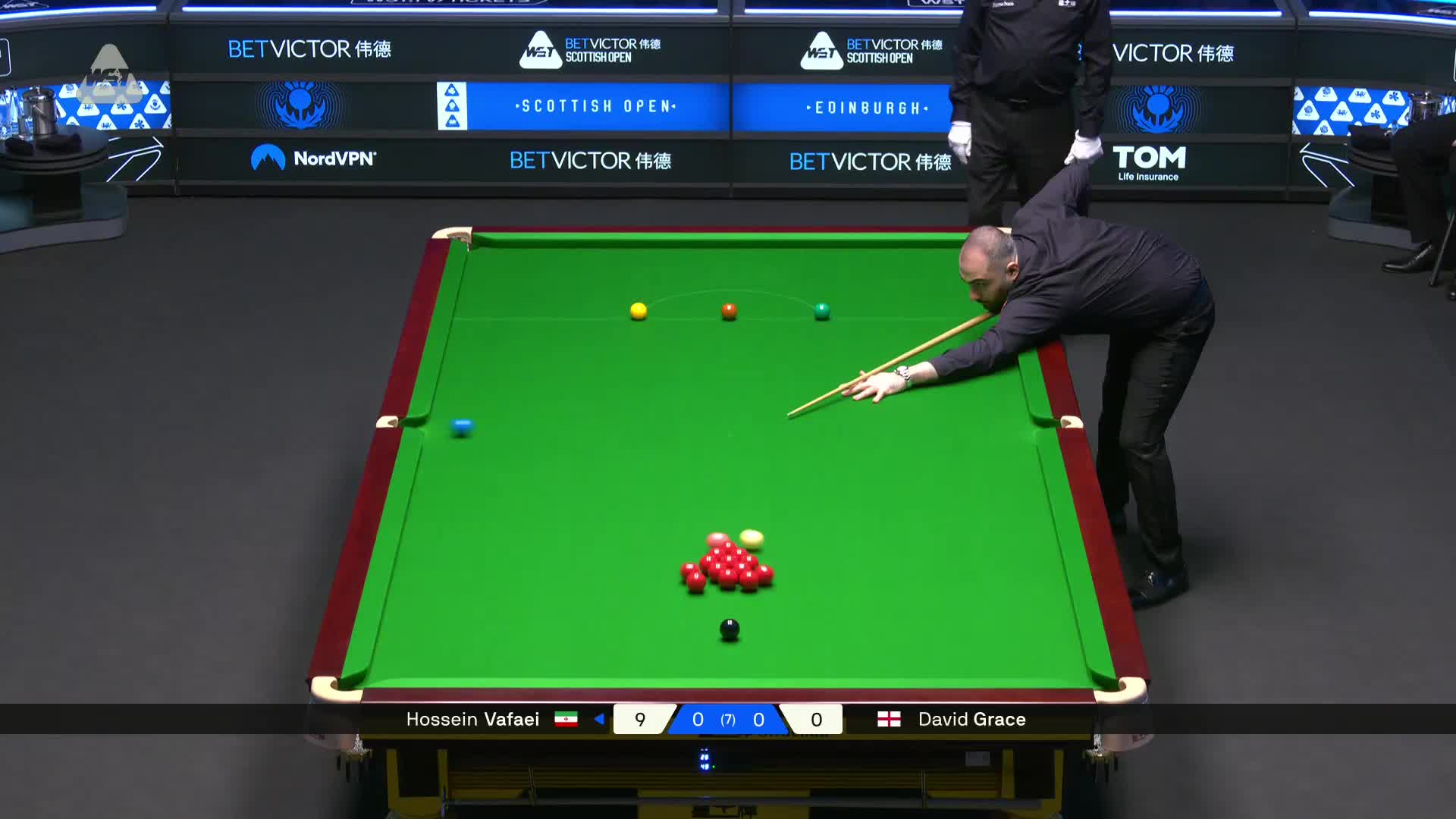 2025苏格兰公开赛 侯赛因·瓦菲 VS 大卫·格雷斯 第一局