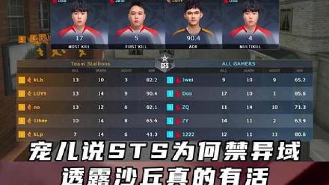 宠儿说AG的沙丘是杀手锏，准备留给中国队使用 ，无奈中国队都被淘汰