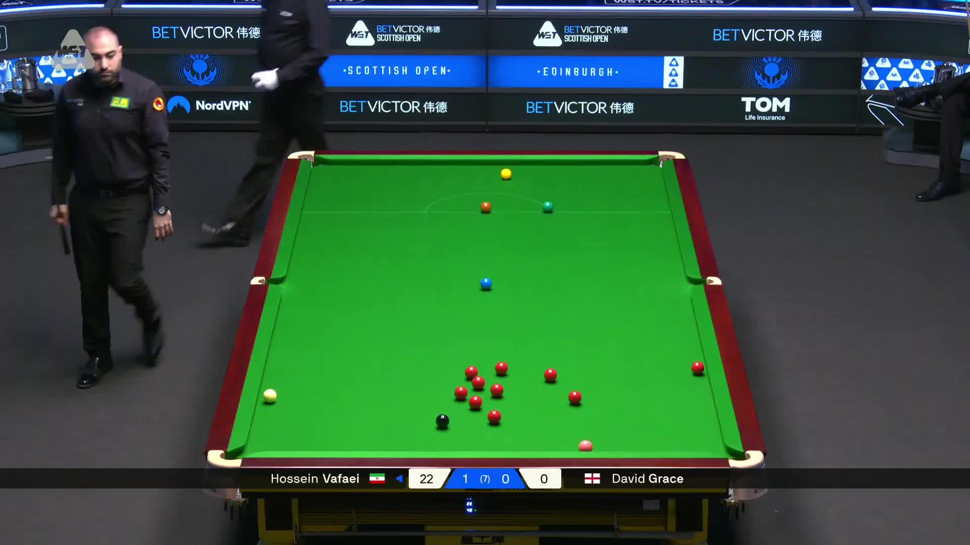2025苏格兰公开赛 侯赛因·瓦菲 VS 大卫·格雷斯 第二局