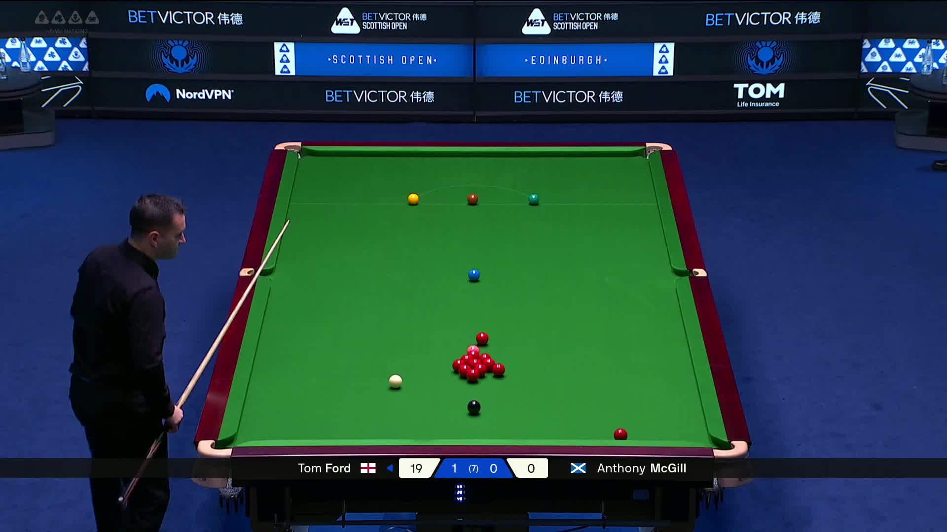 2025苏格兰公开赛 汤姆·福德 VS 安东尼·麦克吉尔 第二局