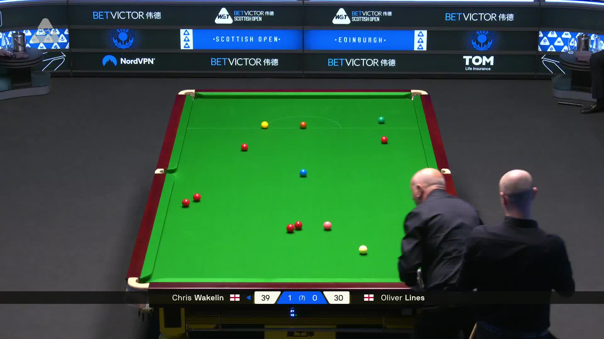 2025苏格兰公开赛 克里斯·沃克林 VS 奥利弗·莱恩斯 第二局