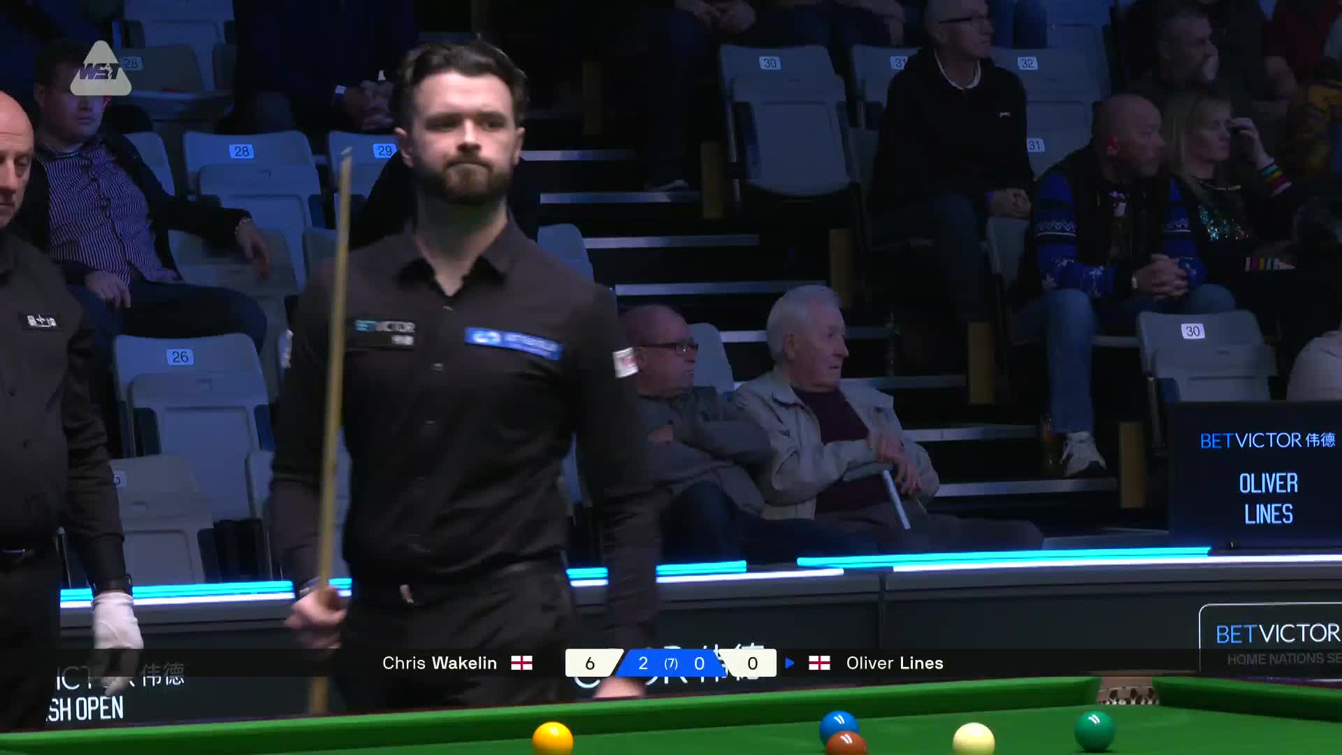 2025苏格兰公开赛 克里斯·沃克林 VS 奥利弗·莱恩斯 第三局