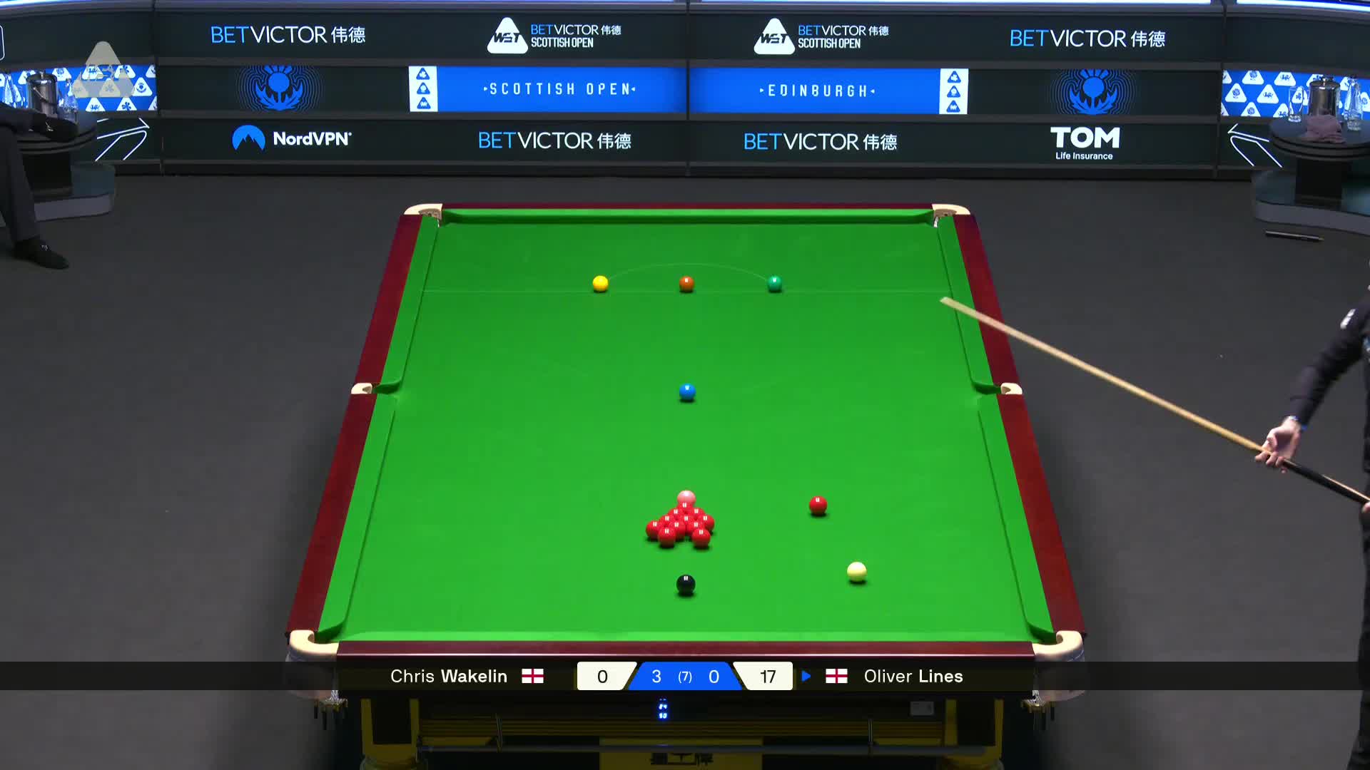 2025苏格兰公开赛 克里斯·沃克林 VS 奥利弗·莱恩斯 第四局