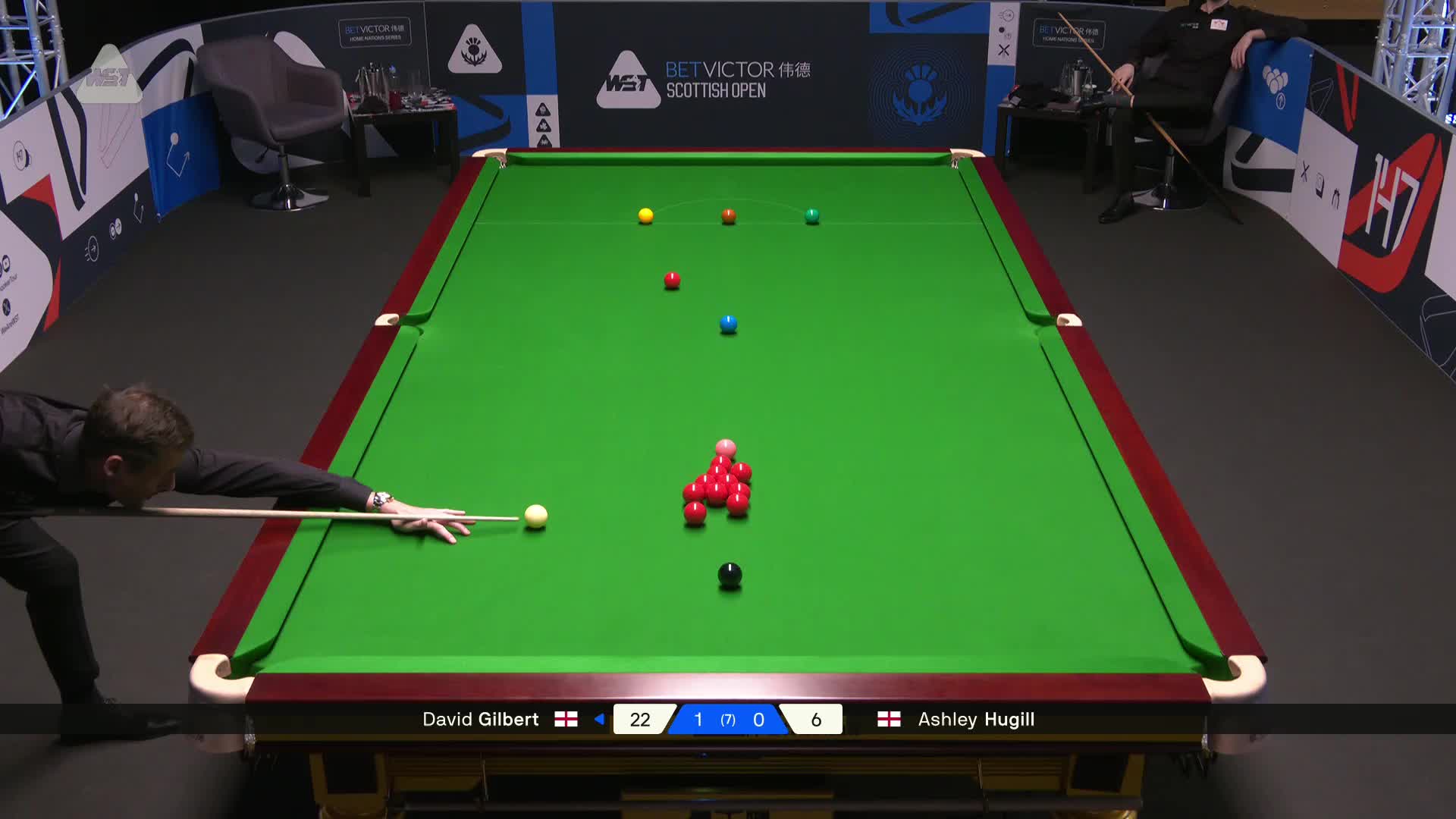 2025苏格兰公开赛 大卫·吉尔伯特 VS 阿什利·赫吉尔 第二局