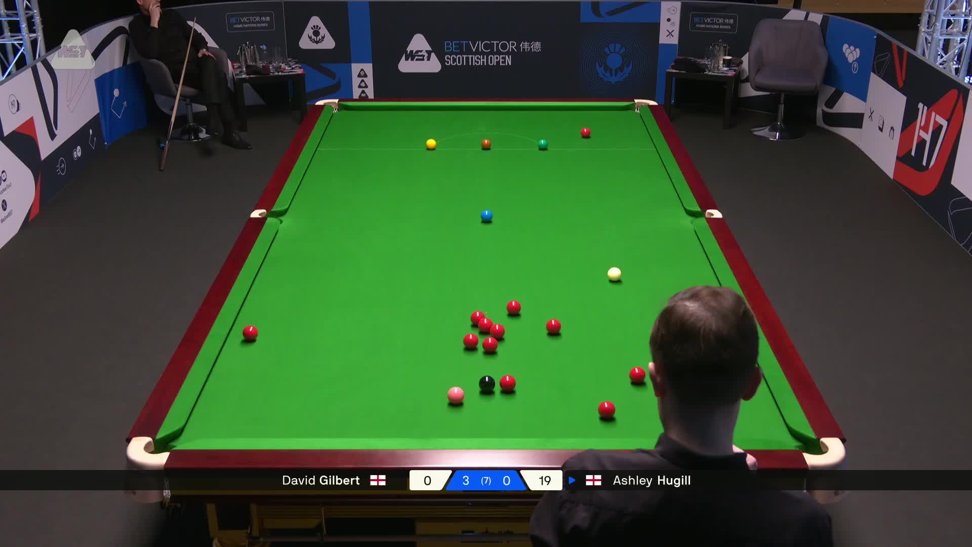 2025苏格兰公开赛 大卫·吉尔伯特 VS 阿什利·赫吉尔 第四局