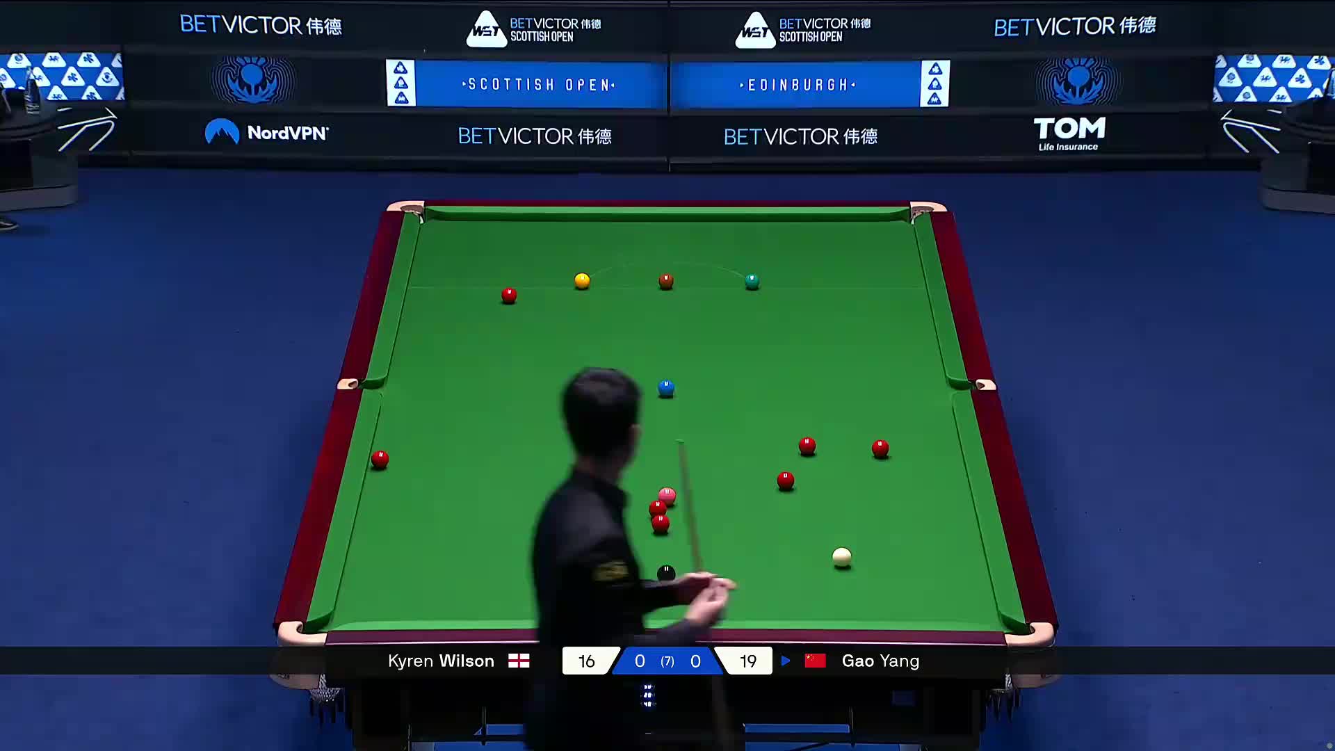 2025苏格兰公开赛  凯伦·威尔逊 VS 高阳 第一局