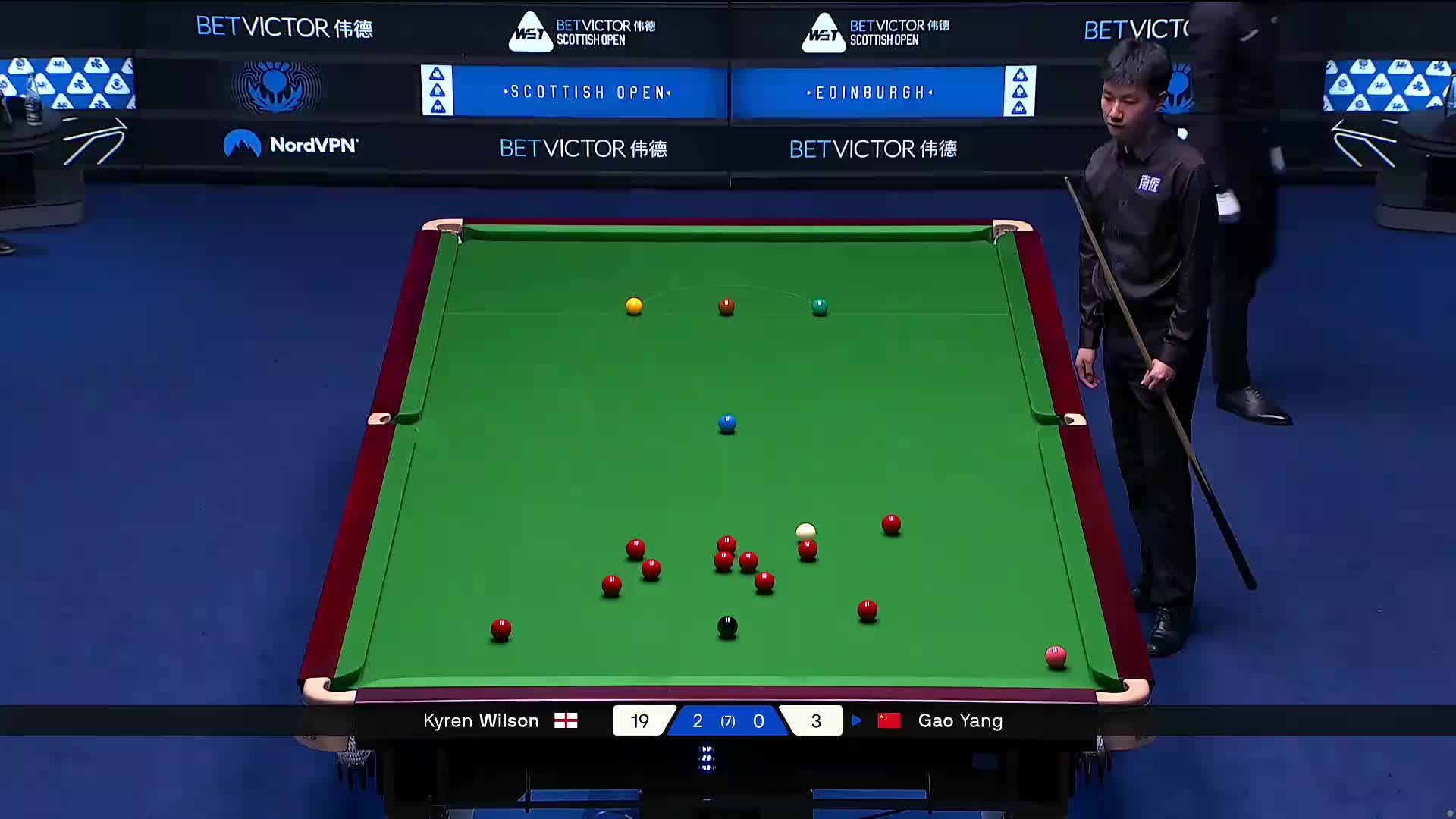 2025苏格兰公开赛 凯伦·威尔逊 VS 高阳 第三局