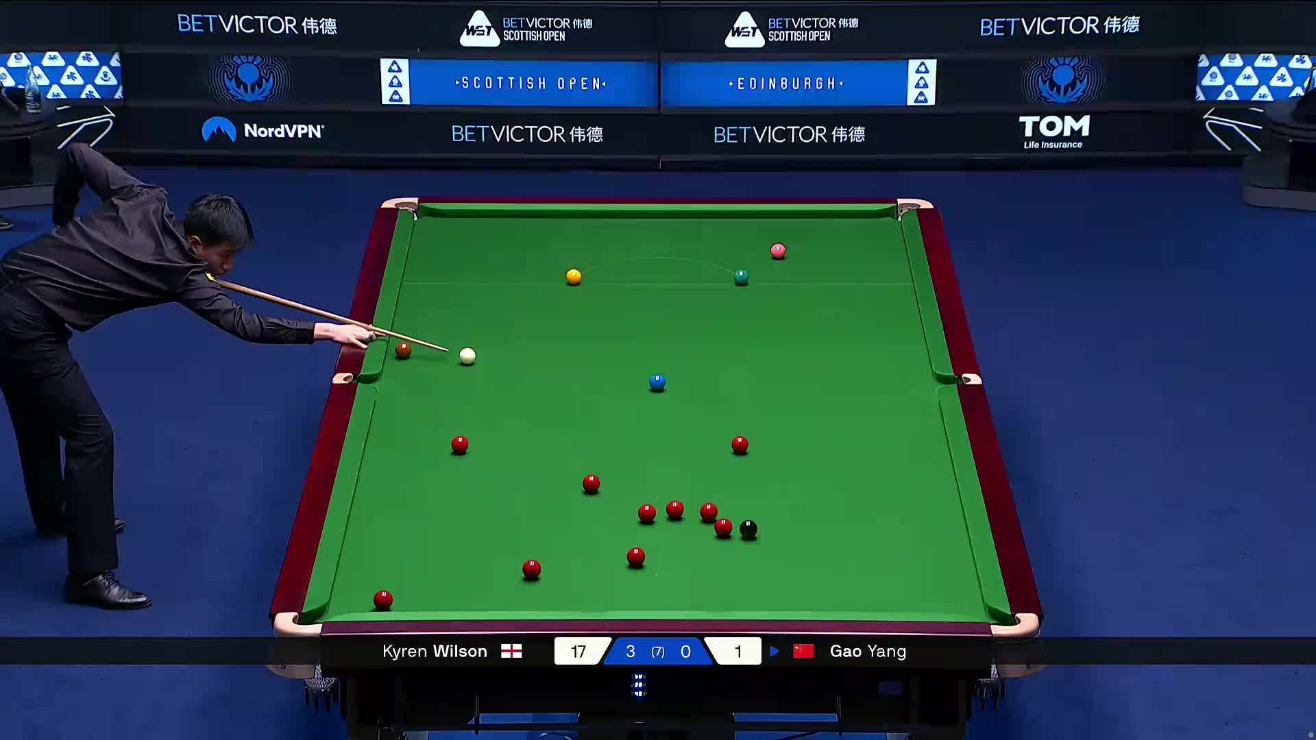 2025苏格兰公开赛 凯伦·威尔逊 VS 高阳 第四局