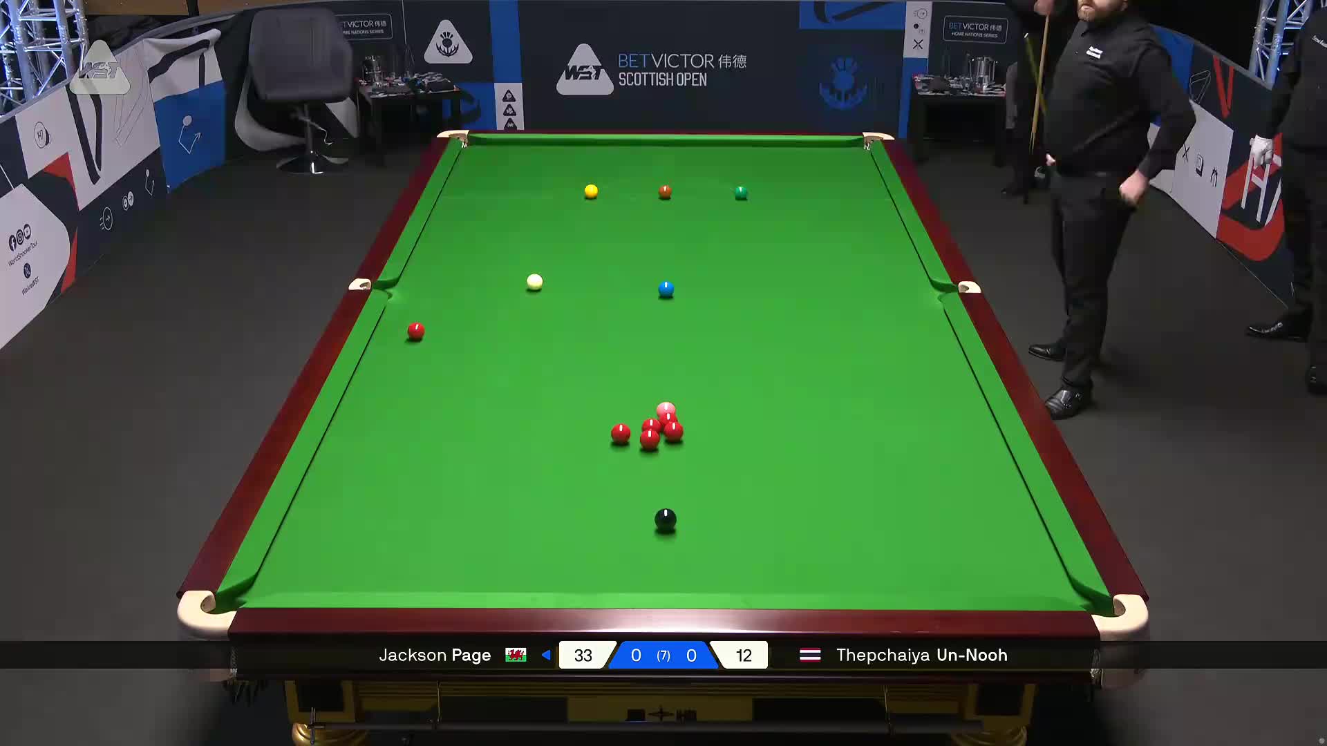 2025苏格兰公开赛  杰克逊·佩吉 VS 塔猜亚·乌诺 第一局