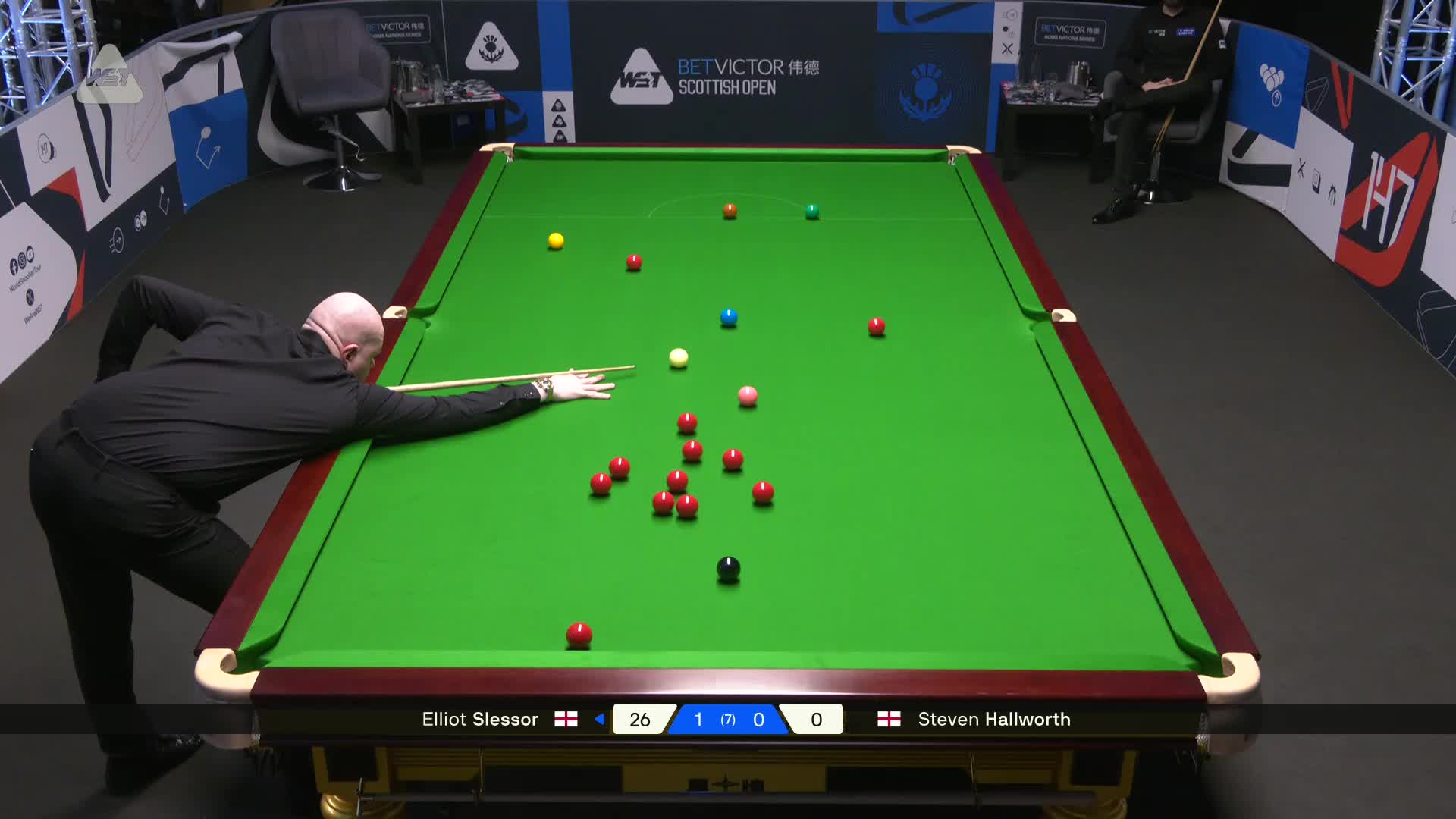 2025苏格兰公开赛 艾利奥特·斯莱瑟 vs 史蒂文·霍尔沃斯 第二局